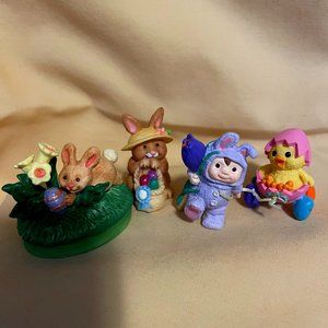 Easter Bunny Merry Miniature Figurines - set of three